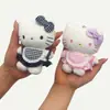 Muñeca Gato Kt Mini Delantal Mini Tela de Cuadros Accesorios para Muñecas Lindo Delantal Accesorios para Muñecas de Algodón