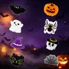 Pinza para el pelo de calavera fantasma, linda pinza para flequillo de telaraña de calabaza, pinza lateral de murciélago, pinza de garra pequeña de Halloween al por mayor