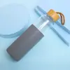 Tapa de Silicona para Taza Más Vendida Transfronteriza, Vaso de Agua de Vidrio de Borosilicato Alto, Vaso de Vidrio Aislado Resistente a Explosiones, Vaso para Jugos, Vaso para Café