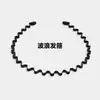 Diadema metálica negra para hombre para lavarse la cara, deportes, fijación invisible del cabello en la nuca, no apretada, diseño simple