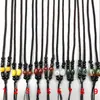 Cuerda para colgante de jade hecha a mano, cuentas largas de ágata, cuentas espaciadoras, collar de cuerda para hombres y mujeres, cuerda para colgante, cuerda, lote