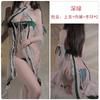 Ruoruo Hanfu clásico falda dividida sexy tirante cruzado hueco correa de tentación traje de camisón sexy para mujer 777