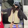 Chaqueta Cortavientos con Capucha de Estilo Coreano Casual para Niñas de Primavera y Otoño, Atuendo de Primavera de Moda para Niños