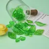 Colgante Pequeño Transparente de Acrílico Hojas Verdes Simuladas Accesorios para Joyería DIY Colgante para Collar Pendientes Colgante Colgante