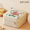 Caja de Almacenamiento de Joyería Sectionada Antioxidation Estuche Mini Portátil para Accesorios Almacenamiento para el Hogar y Viajes para Pendientes Collares Anillos