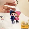 Transfronteiriço Xiyin Desenho Animado Design em U Personagem Plano Anime Popular Chaveiro 2D Criativo Amazon Natal