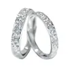 Anillo de Hielo Triturado Tendencia en Tiktok Anillos de Pareja Ajustables de Plata Pura 999 Banda Lisa de Lujo Ligero Anillo Abierto Regalo