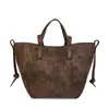 Bolsa de Mão Estilo Retro Simples Coreano Design de Nicho 2025 Nova Versátil para o Dia a Dia Grande Capacidade Ombro Único Bolsa Tendência