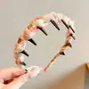 Diadema de Malla Dientes de Super Hada para Niñas Estilo Pastoral Francés Organizador de Cabello Rizado para Niñas Diadema Antideslizante No Tira del Cabello Pinza para el Cabello