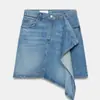 Moda femenina europea y americana transfronteriza AliExpress artículo más vendido falda vaquera casual asimétrica