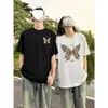 Camisetas de Algodón Puro Peinado para Parejas, Marca de Moda de Verano Disoo, Tops de Manga Corta de Estilo Francés de Nicho Inspirados en Diseñadores