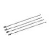 Material de joyería DIY, cadena de metal de 11 cm con forma de onda para niños, cadena de cuentas, cadena de etiquetas de colores, cadena de cuentas pequeñas, accesorios para llavero