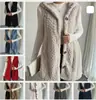 Cárdigan Casual de Invierno para Mujer con Capucha y Botones, de Felpa de Doble Cara en Color Sólido, de Venta Caliente en Comercio Exterior Transfronterizo Europeo y Americano