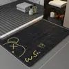 Alfombrillas de Piso de Lino Estilo Lujo Ligero Personalizables, Felpudos Absorbentes de Agua y Resistentes al Desgaste para Baño, Alfombrillas Antideslizantes para Piso de Baño, Al por Mayor en Stock