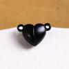 Nova cor sólida pintura magnética sucção fivela metal amor coração diy casal pingente pulseira feminino pingente material atacado
