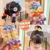 Anillo para Toalla, Goma para el Cabello Infantil que No Daña el Cabello, Diadema de Flor Linda para Niñas, Goma Elástica para Accesorios de Cabello de Cola de Caballo