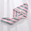 Gorro Grueso Súper Absorbente para Secar el Cabello de Mujer Venta al por Mayor Gorro de Baño de Secado Rápido Toalla Envolvente para Cabello Largo Toalla de Secado de Cabello Linda de Coral