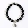 Pulseira de cristal opala com contas estilo coreano, círculo único, esfera oca, joia retrô feminina, joias Yiwu atacado