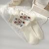 Calcetines Blancos para Mujer, Calcetines de Media Pantorrilla, Verano, Fabricante a Gran Escala, Estilo Coreano, Estilo Japonés, Calcetines Largos de Dibujos Animados Lindos, Calcetines de Algodón, Estilo Delgado