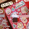 Adesivos Guka de Natal Adesivos de Ursinho Fofo Adesivos da Série de Natal Adesivos para Caderno de Anotações Material Decorativo DIY Adesivos