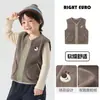 Chaleco de Niño Estilo Europeo Derecho Invierno Más Terciopelo Superior Estilo Otoño/Invierno 2026 Ropa Nueva para Niños Ropa de Bebé Ropa de Invierno de Moda