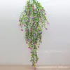 Hojas de eucalipto artificiales transfronterizas, eucalipto, flores de plástico, camelia de ratán, corona de ratán, decoración para sala de estar y exterior.