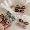 Pinza para el pelo de ácido acético estilo coreano con lazo para mujer, elegante, versátil, para el día a día, pinza para flequillo de una palabra, pinza de boca, pinza para el pelo, accesorios para el cabello, estilo nuevo