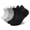 Calcetines de running para hombre, de talla grande, con absorción del sudor, antideslizantes, acolchados, bajos de toalla, deportivos, prácticos y profesionales para baloncesto.