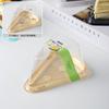 Caja para pastel de mousse triangular estilo japonés anti-vaho de 8 pulgadas durian matcha arcoíris caja de corte multicapa