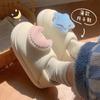 Tira delgada primavera y verano zapatos delgados de mes abril y mayo amor creativo interior antideslizante mujeres embarazadas zapatillas de algodón ins