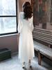 Vestido de Banquete 2026 Nuevo Estilo Vestido Elegante de Manga Larga Que Se Puede Usar Casual, Digno y Elegante, Vestido Blanco de Noche para Anfitriona