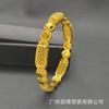 Pulsera de Hebilla de Aleación de Oro de 24K de Dubái para Mujer Pulsera Nupcial India Africana Pulsera Pulsera de Oro de Arena Vietnamita al Por Mayor