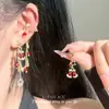 Jingle Bells ~ Vento Doce Natal Sino de Floco de Neve Borla Brincos Integrados Clipe de Osso de Orelha Joias de Atmosfera