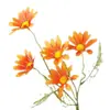 Estilo Pastoral 5 Cabezas Margarita Tallo Único Flor Artificial Flor Falsa Decoración del Hogar Decoración Suave Flor Fotografía Decoración de Boda Flor