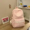 Mochila Grande Capacidade Renda Floral Bolinhas Japonesa Fofa para Ensino Fundamental Médio Primário Bolsa Escolar para Meninas Mochila Casual