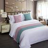 Roupa de Cama de Hotel de Cor Sólida, Toalha de Pé de Cama de Luxo Leve, Bandeira de Cama Estilo Nórdico para Pousadas, Cobertura de Cama, Toalha de Cama Simples