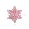Acrílico chapado UV transparente copo de nieve decoración festival de Navidad colgante de coche accesorios para cortina de puerta de cuentas DIY