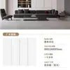 Laje de Rocha de Guangdong 800X2600X9mm Esmaltada na Superfície Luz Suave Microcimento Parede de Fundo Painel de Parede Liso Cor Sólida Aveludado