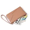 Comércio Exterior Inverno Novo Feminino Jantar Zíper Clutch Grande Capacidade Bolsa para Celular Porta Moedas Cartões Carteira Carteira