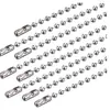 Suministramos cadenas de bolitas de acero inoxidable en varios tamaños, incluyendo cadenas de bolitas tipo onda de 2.4 mm, cadenas con etiquetas, cadenas colgantes y cadenas de bolitas redondas, así como accesorios para joyería.