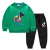 Conjunto de Ropa Infantil Transfronterizo Nuevo Primavera y Otoño 2026: Conjunto de Dos Piezas para Niños: Sudadera y Pantalón Largo, Atuendo de Algodón de Manga Larga de Color Sólido para Bebés