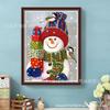 Nuevo diy Navidad Muñeco de Nieve Tonto Pintura de Diamantes Pegado de Diamantes Pintura de Diamantes Pintura de Albañilería Pintura Decorativa Daifa Transfronterizo