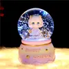 Bola de Cristal Musical con Nieve y Luz Estilo Ins Soñador Nube Flotante Canción de Amor, Exquisito Regalo para Niñas, Dropshipping