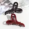 Presilha de Garra Grande para Cabelo em Forma de Coração Brilhante, Estilosa e Simples, para Penteados Presos na Parte de Trás da Cabeça, Acessório de Cabelo Tipo Pinça Tubarão para Mulheres, Atacado