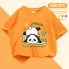 Camisetas de Algodón de Verano con Estampado Lindo de Manga Corta para Niños y Niñas, Dibujos Animados Estampados, Cuello Redondo, para Hombres y Mujeres, Camisetas Atractivas para Niños de Mediana y Mayor Edad