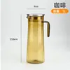 Jarra Acrílica Transfronteriza Gran Capacidad Plástico PC Jarra para Agua Fría Transparente Jarra para Agua Fría Jarra para Bebidas Jugos Jarra para Agua Resistente a Altas Temperaturas