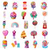 50 pegatinas dulces coloridos paleta postre transfronterizas nuevas personalizadas DIY pegatinas decorativas pegatinas impermeables
