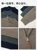 Suéter de punto para hombre con media cremallera, cuello alto grueso, otoño e invierno, tejido de punto retro holgado, chaqueta, top versátil