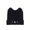 Chapéu de Outono e Inverno para Mulheres Pós-Parto, Touca para Cabeça Feminina, Gorro de Tricô de Inverno, Chapéu de Lã, Faz o Rosto Parecer Menor, Touca Fofa