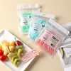 Juego de Tenedores para Fruta Palillo para Fruta Plástico Desechable de Dos Dientes Hogar Fruta Pastel Postre Tenedor para Snack Tenedor Pequeño